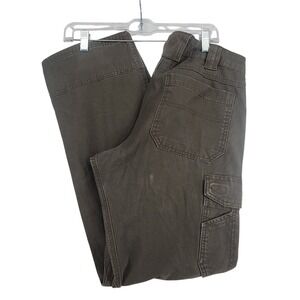 Noble Outfitters 32x34 Brown Cargo Work Pants Utility Tactical Canvas Gorpcore